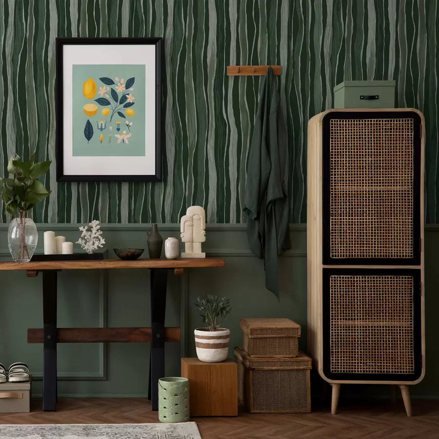 murais de parede Listras onduladas a01150v2