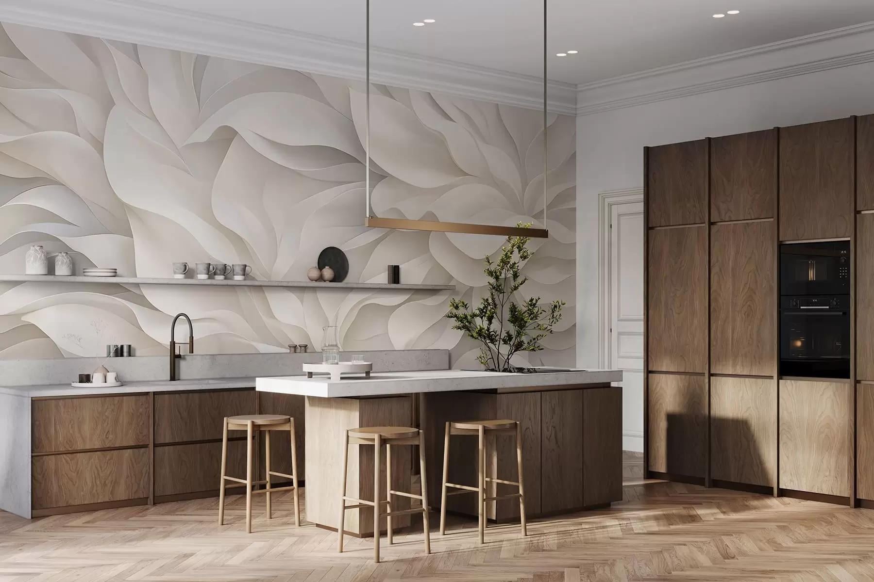 murais de parede Pétalas elegantes w05168