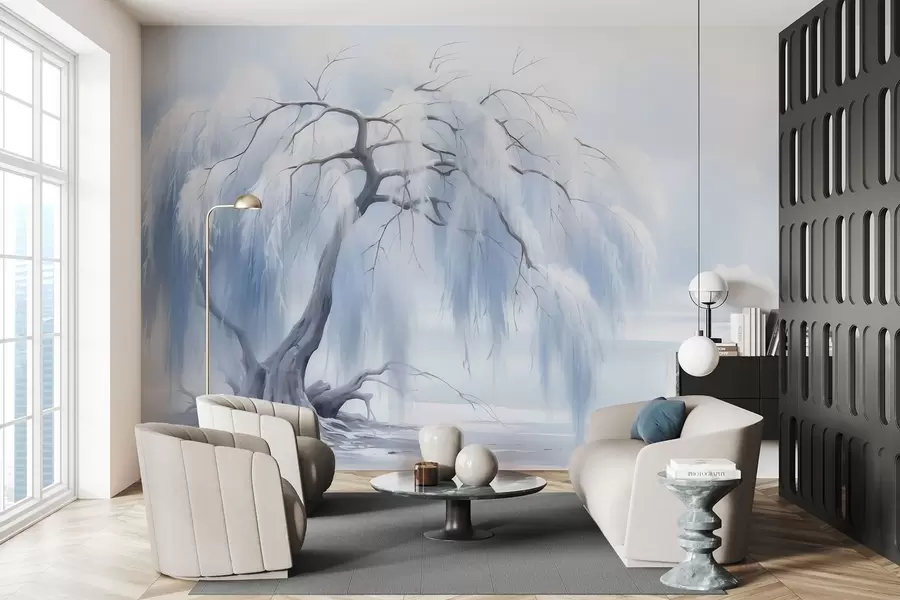 murais de parede Árvore pintada exuberante w05179