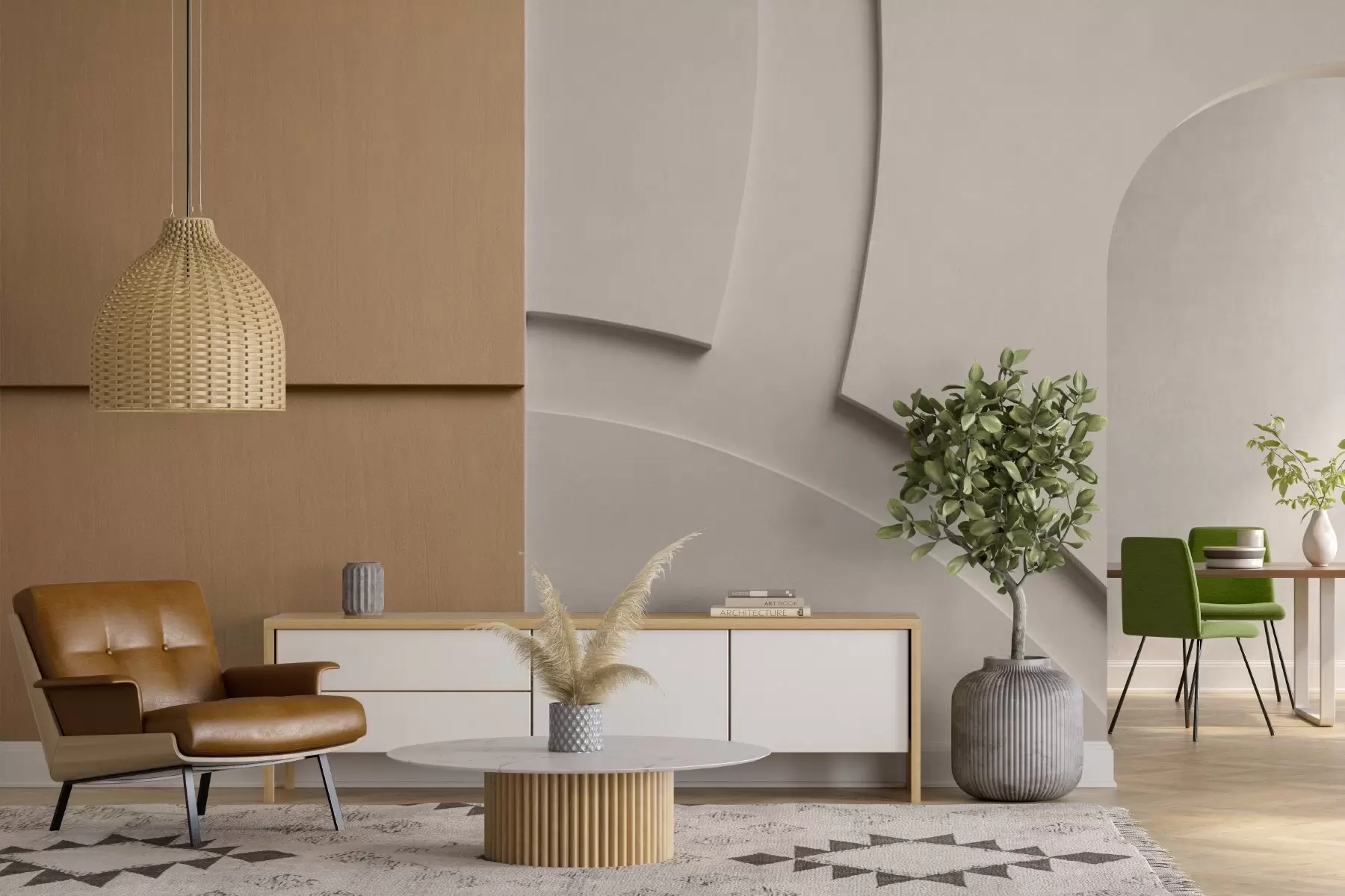 murais de parede Composição abstrata w05205