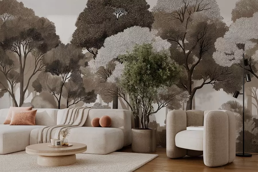 murais de parede Floresta decídua w05198v3