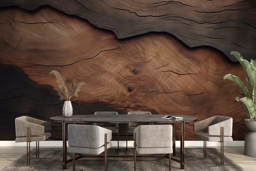 murais de parede Imitação de casca de árvore w09705