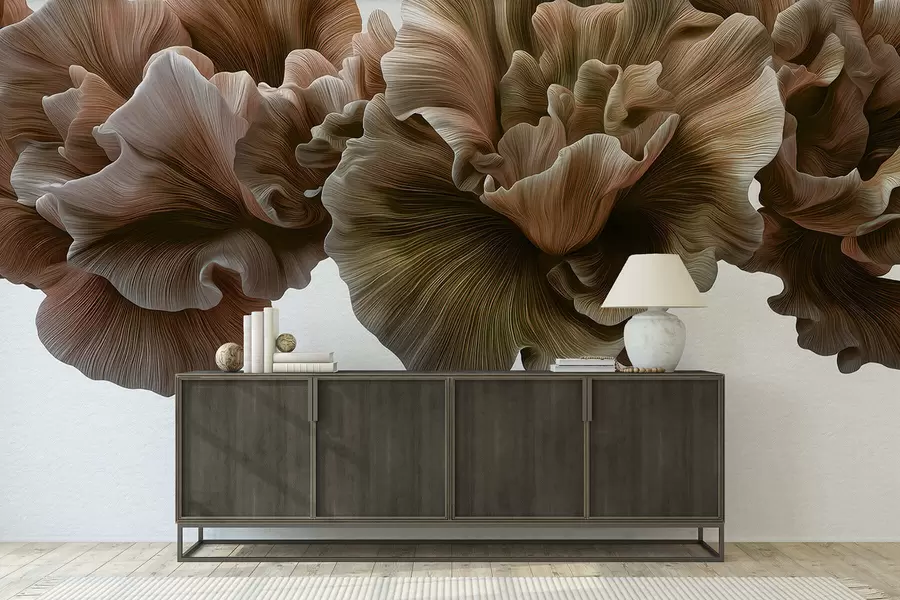 murais de parede Curvas luxuosas das pétalas w05249v1