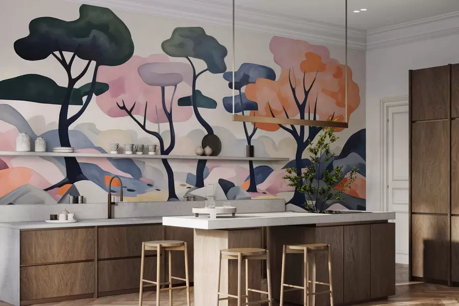 murais de parede Árvores mágicas w05284