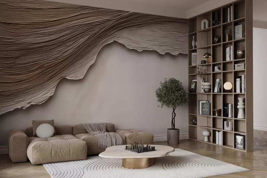 murais de parede Relevo em madeira w05273