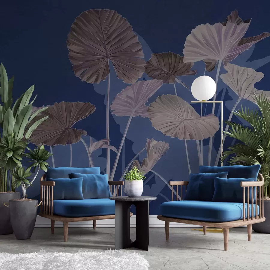 murais de parede Jardim de lótus pintadas w05364