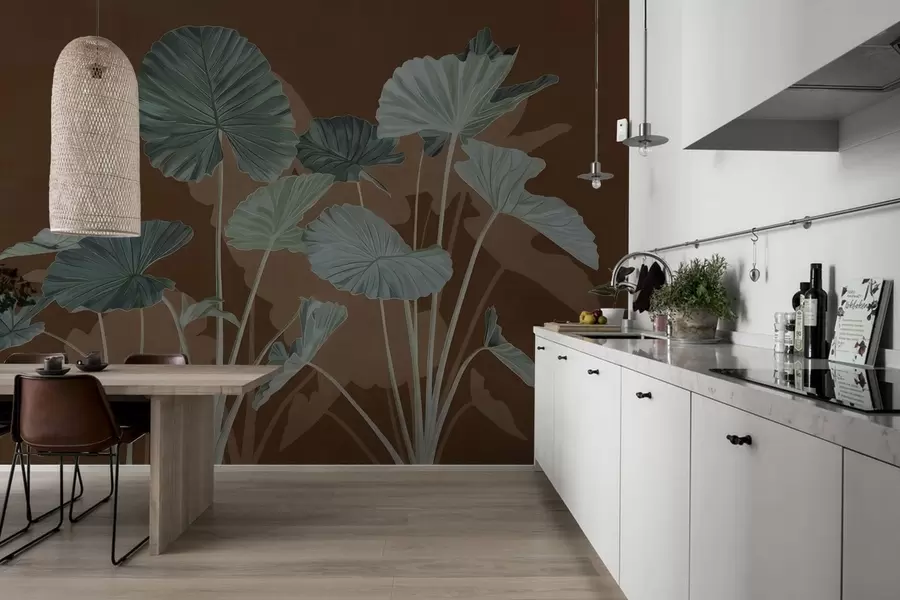 murais de parede Jardim de lótus pintadas w05364v1