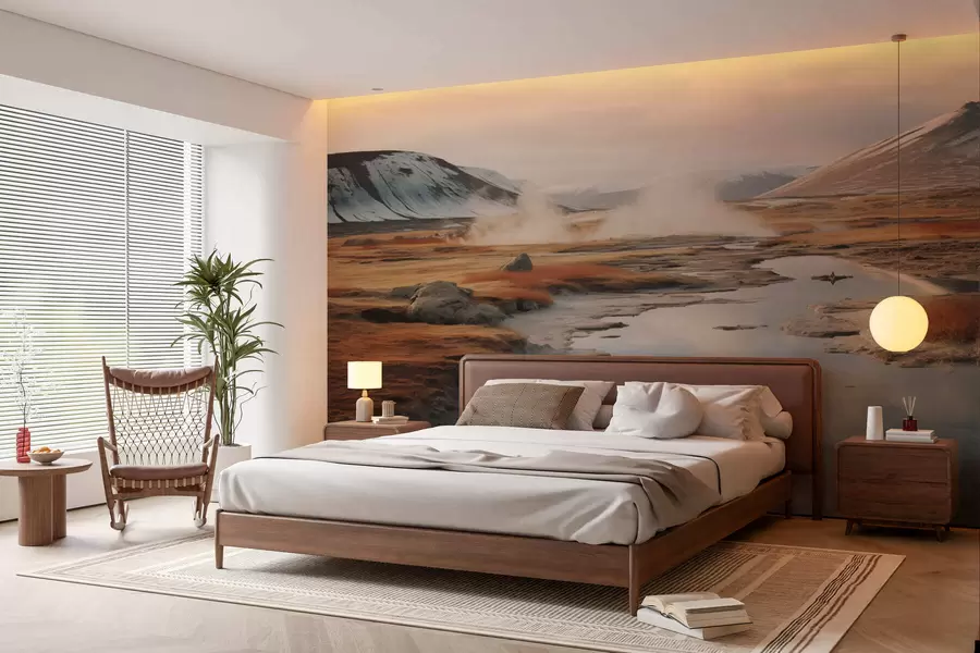 murais de parede Vale do rio w05365