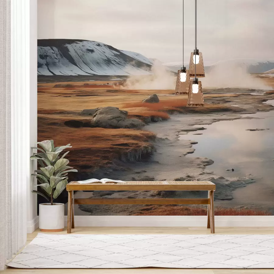 murais de parede Vale do rio w05365