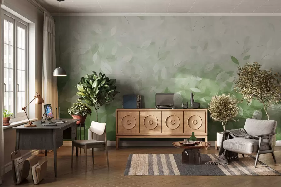 murais de parede Sussurro das folhas w05277v1