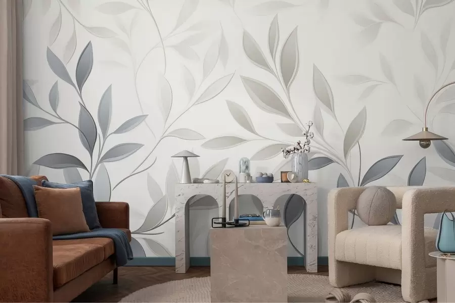 murais de parede Silencioso entre as folhas w05279