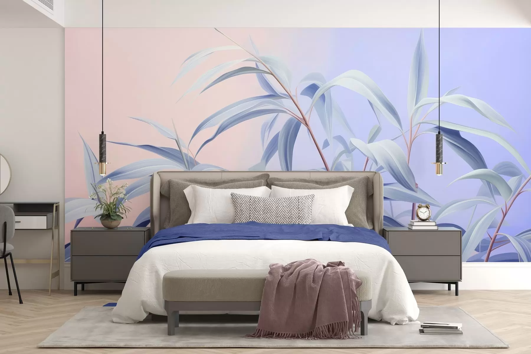 murais de parede Melodia da folhagem w05366