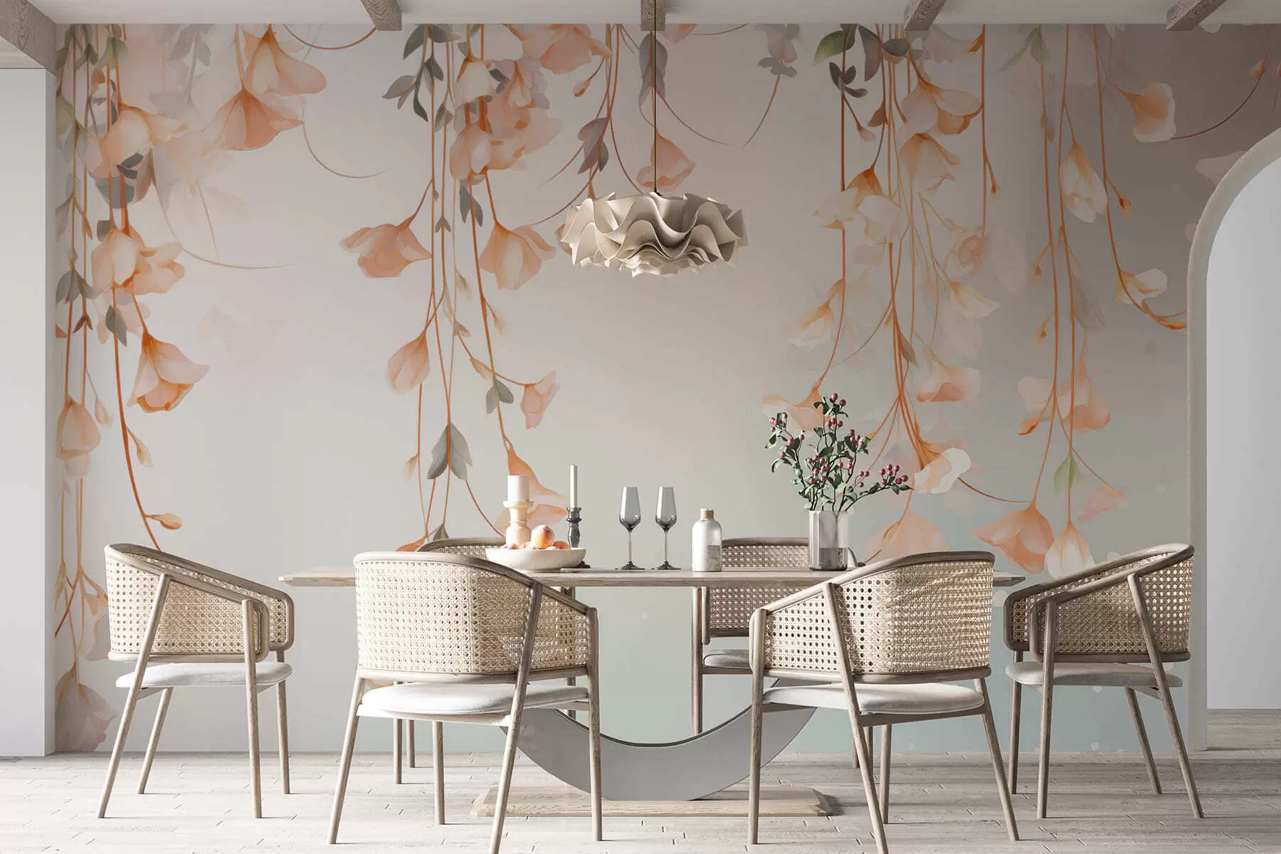 murais de parede Galhos florais suspensos w05344