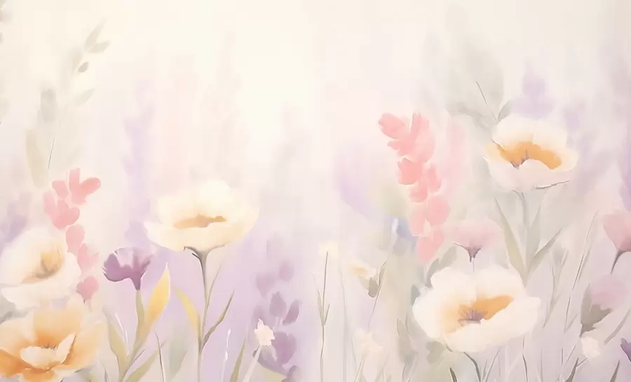 murais de parede Flores silvestres w05032