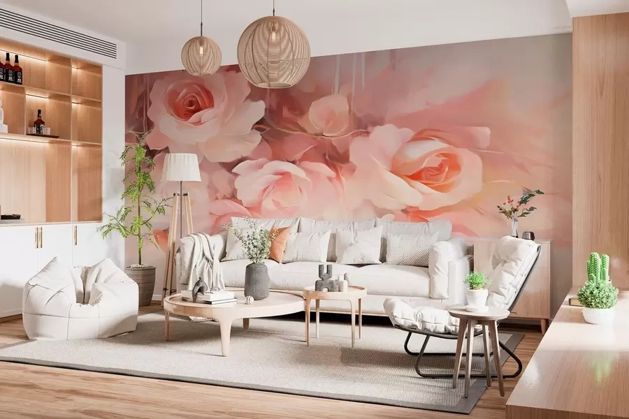 murais de parede Rosas w05334