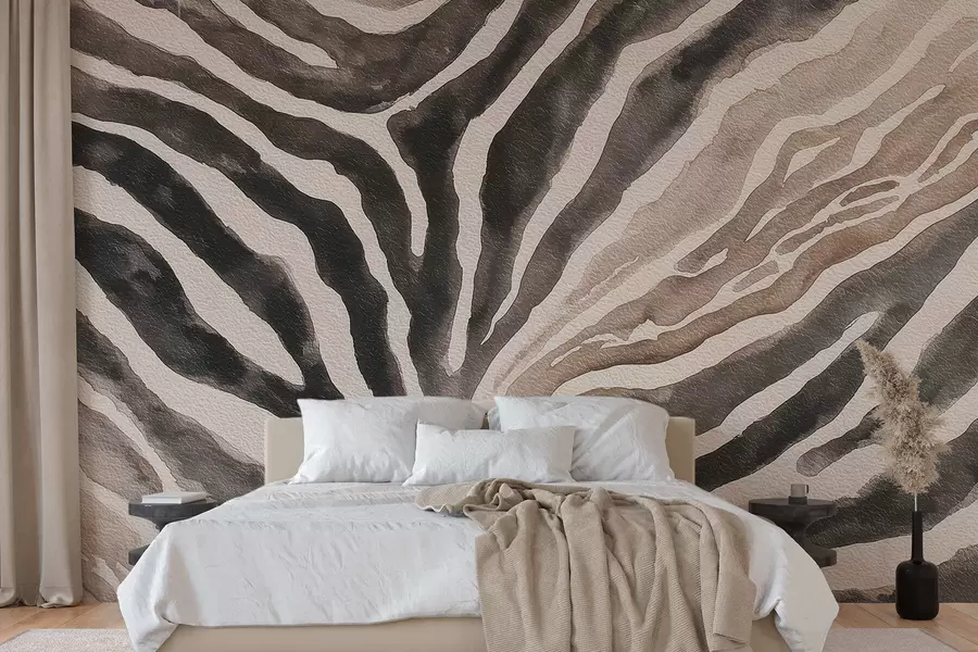 murais de parede Abstração suave com texturas naturais em tons neutros w09801