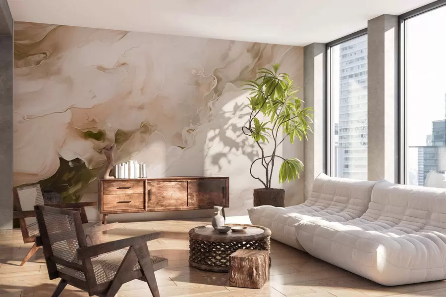 murais de parede Veios refinados do mármore w05441v1