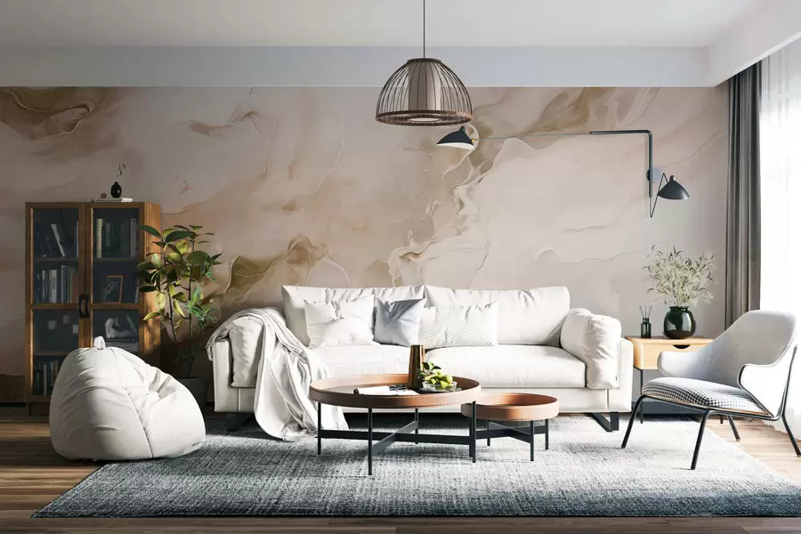 murais de parede Veios refinados do mármore w05441v1