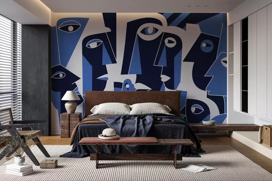 murais de parede Rostos ao estilo africano w05446v1