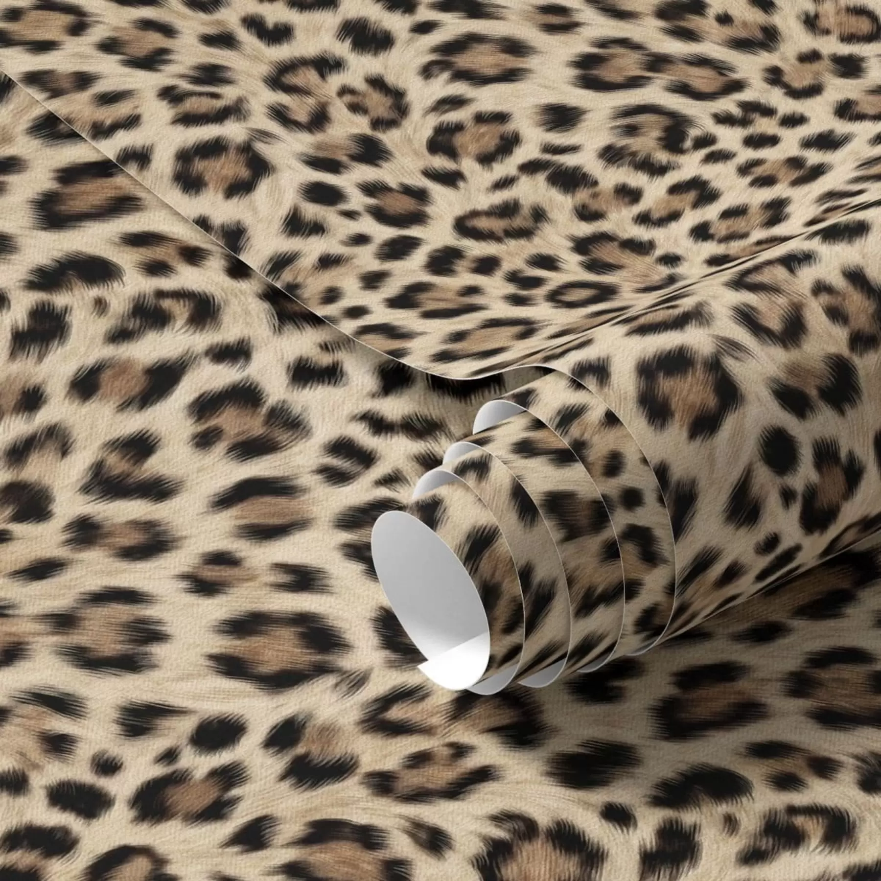 murais de parede Padrão de leopardo com manchas sobre fundo claro a01151