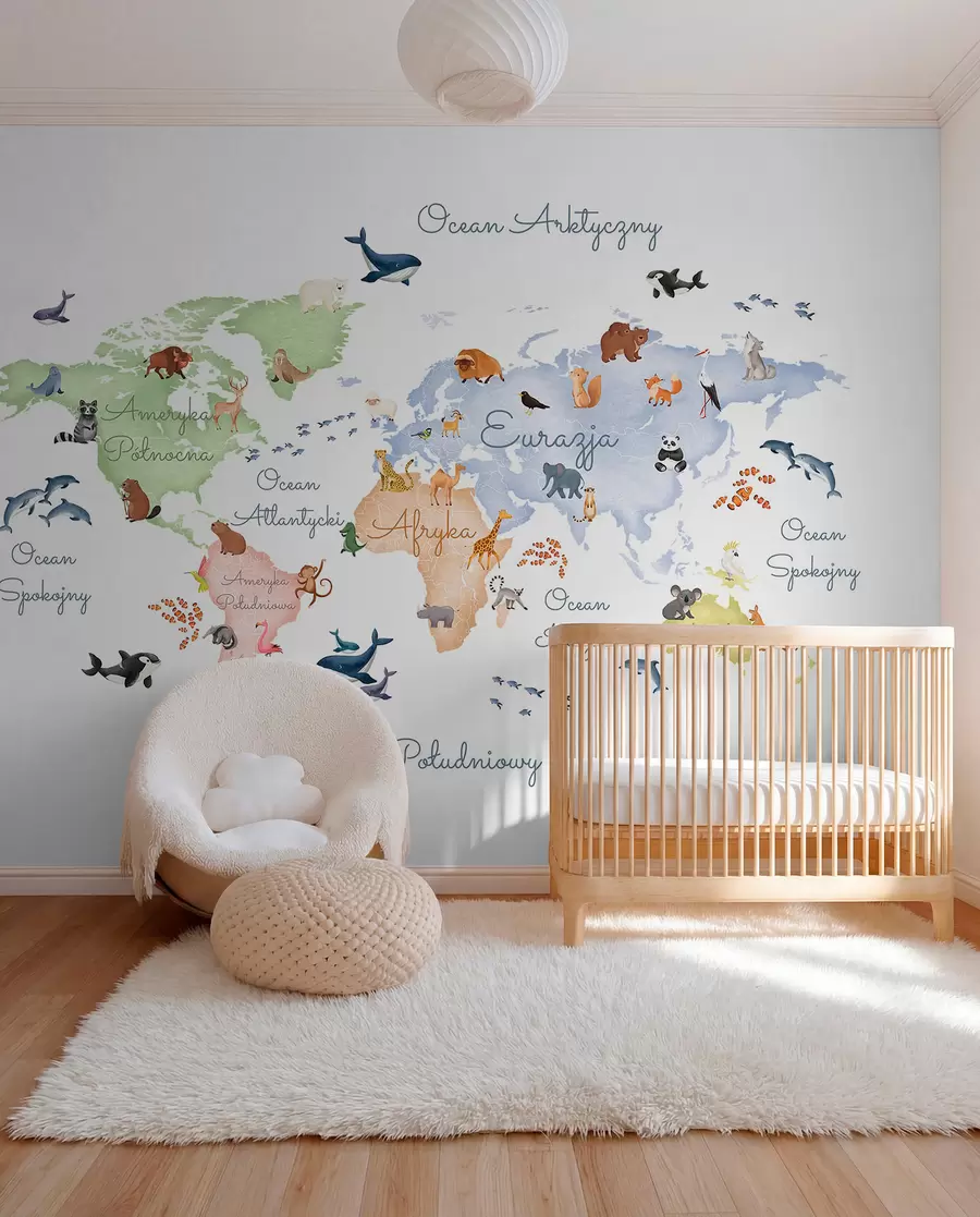 murais de parede Fauna pastel em polaco c00012pl