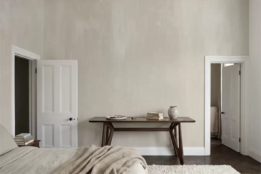 murais de parede Fundo bege claro com uma textura vertical subtil w05121