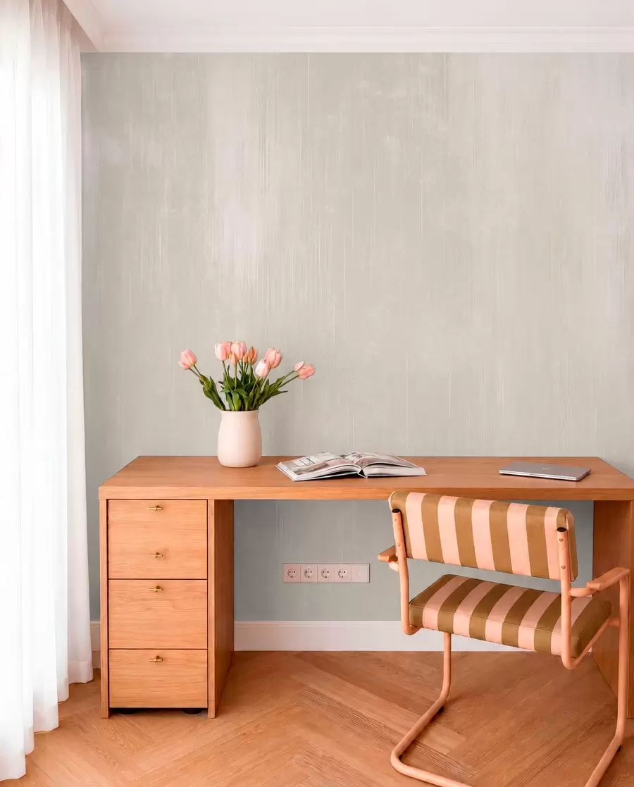 murais de parede Fundo bege claro com uma textura vertical subtil w05121