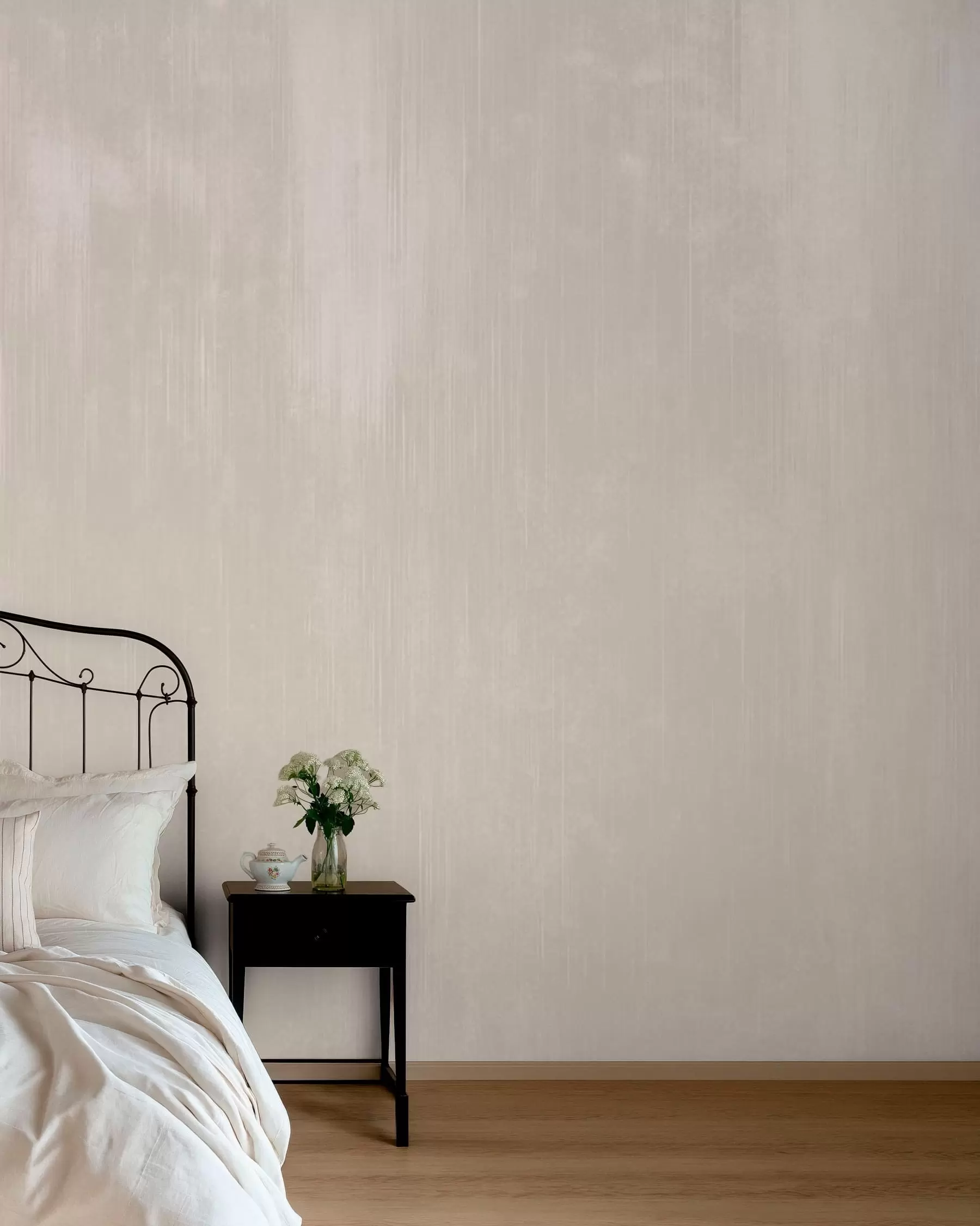 murais de parede Fundo bege claro com uma textura vertical subtil w05121