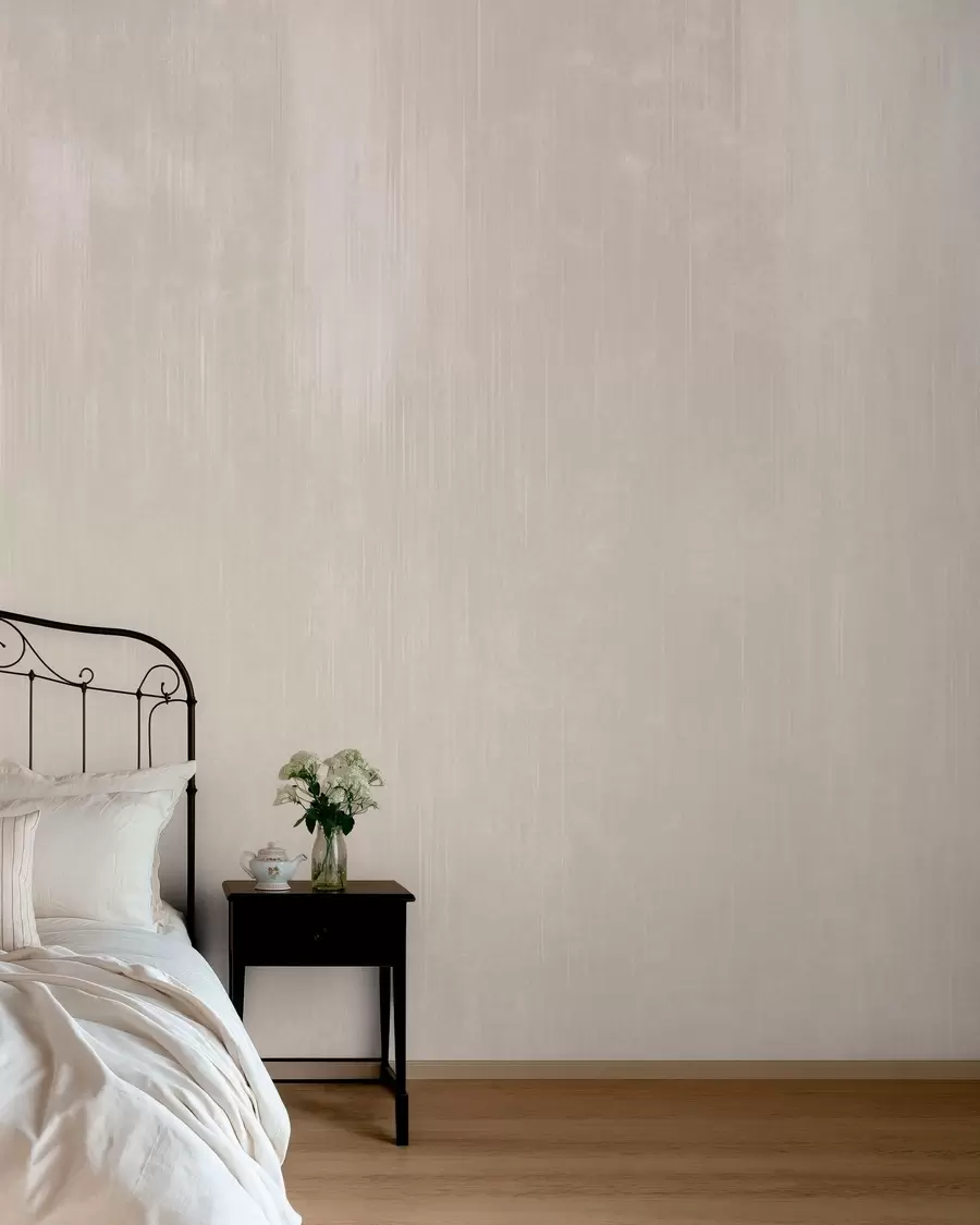 murais de parede Fundo bege claro com uma textura vertical subtil w05121