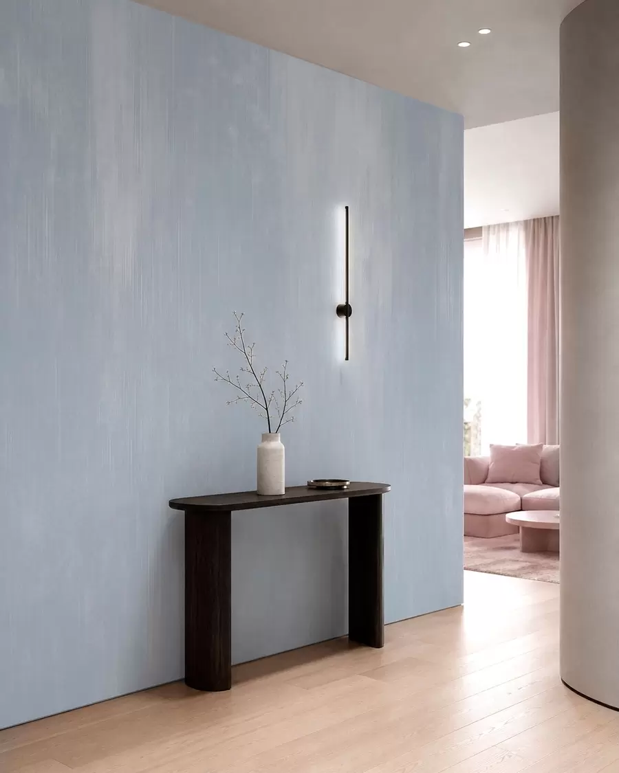 murais de parede Fundo azul claro com uma textura vertical suave w05121v1
