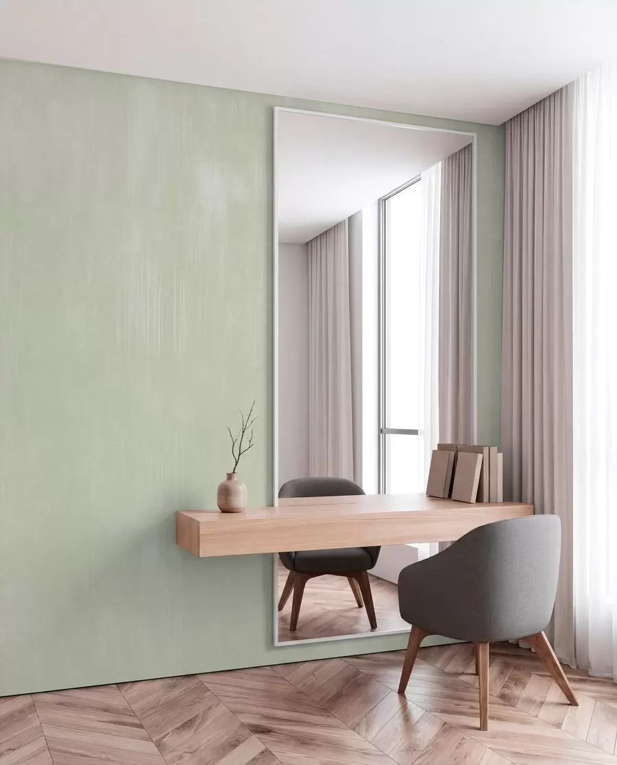 murais de parede Fundo verde-claro com uma leve textura vertical w05121v3