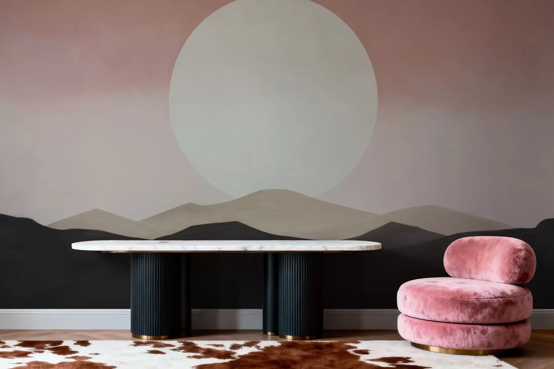 murais de parede Pôr-do-sol tranquilo w05285