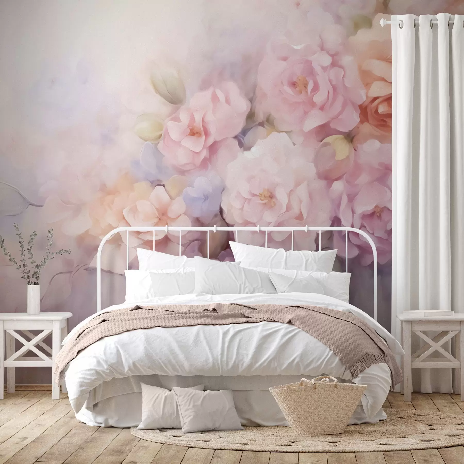 murais de parede Flores delicadas w09599