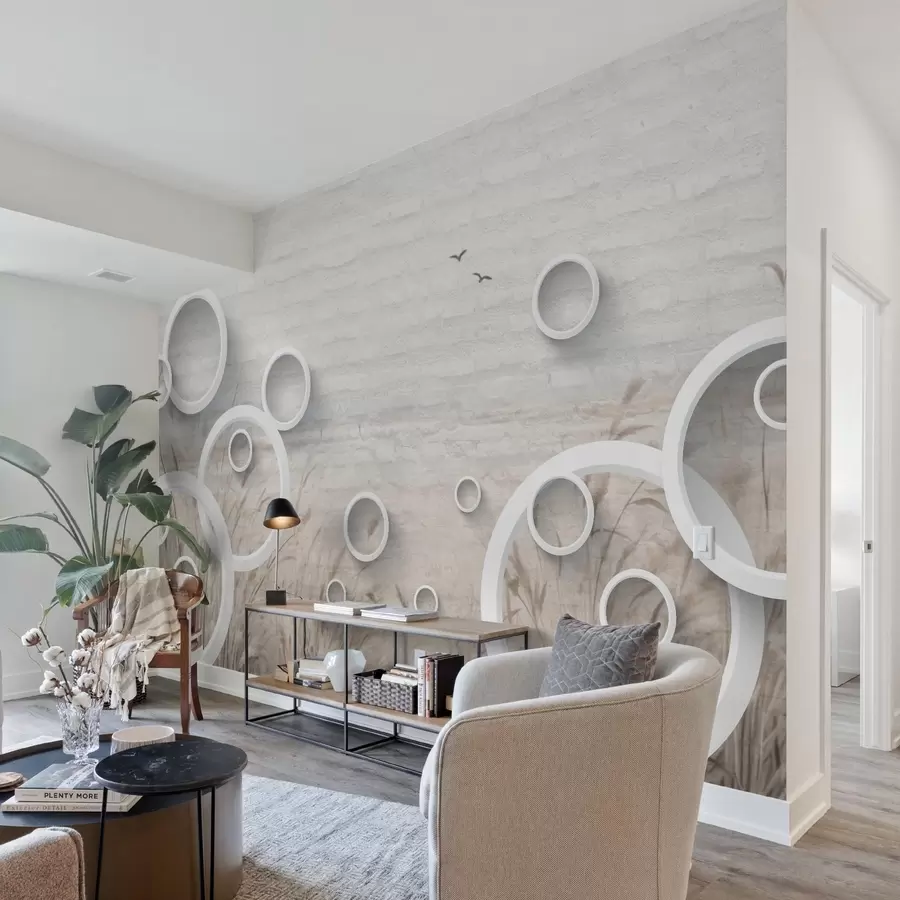 murais de parede Círculos abstractos w09781