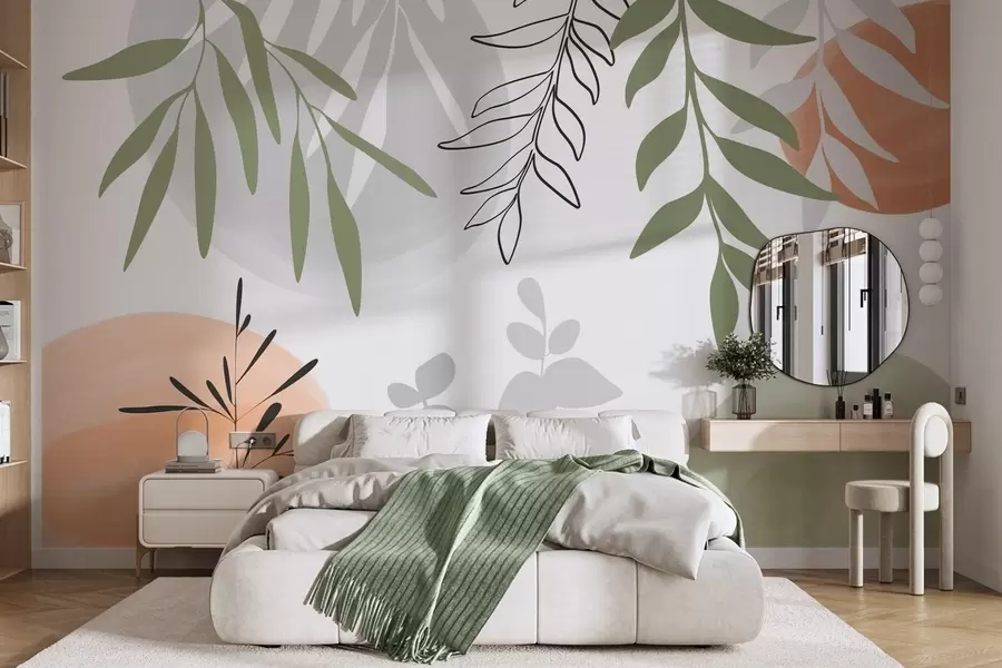 murais de parede Vegetação abstrata w05506