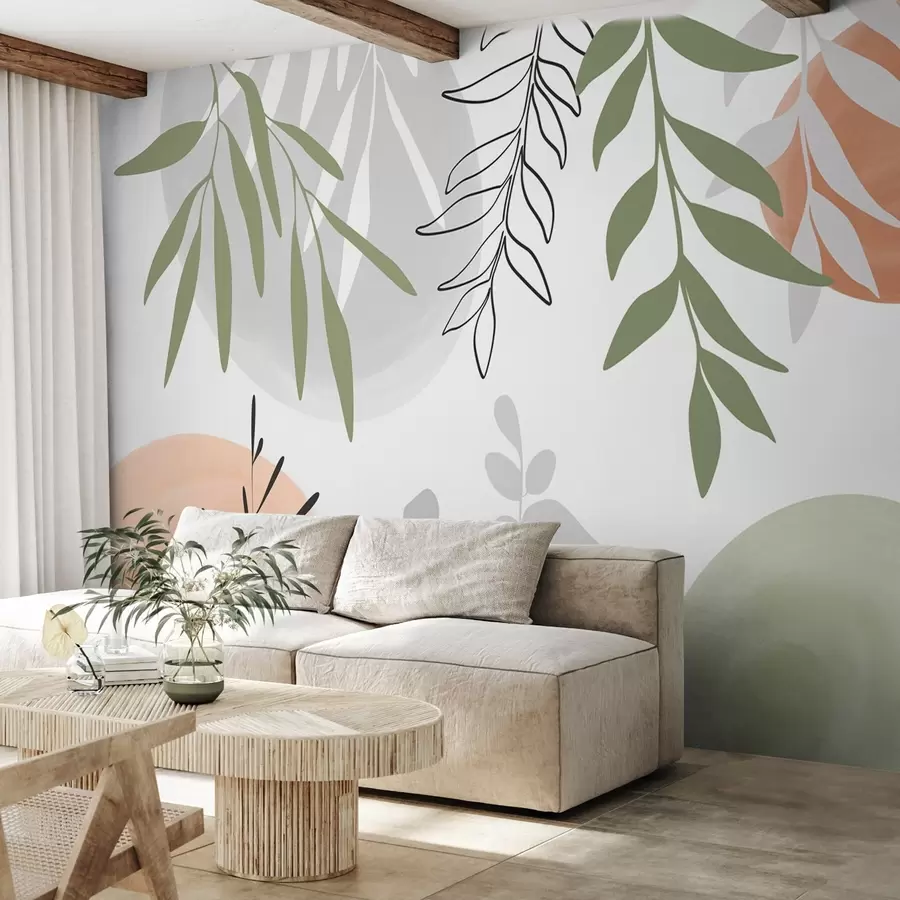 murais de parede Vegetação abstrata w05506