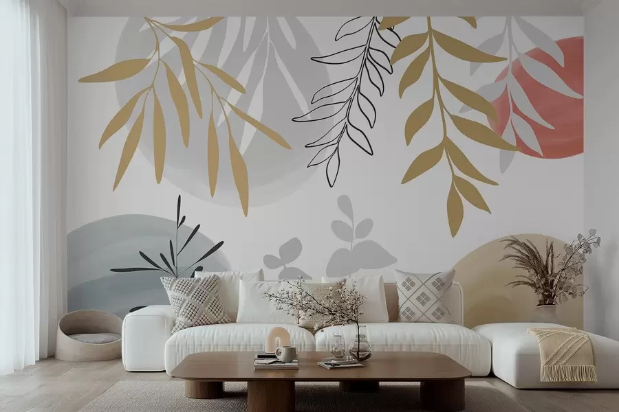 murais de parede Vegetação abstrata w05506v1