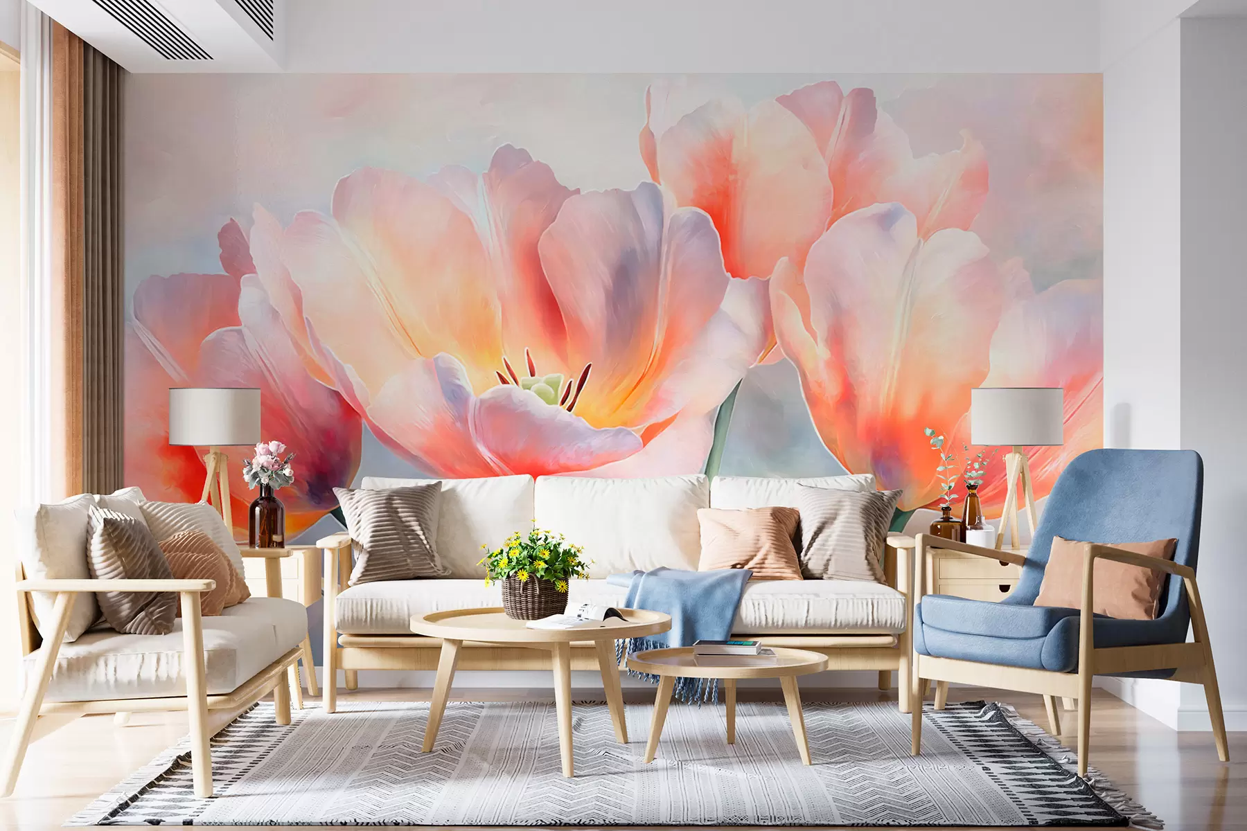murais de parede Tulipas w05467