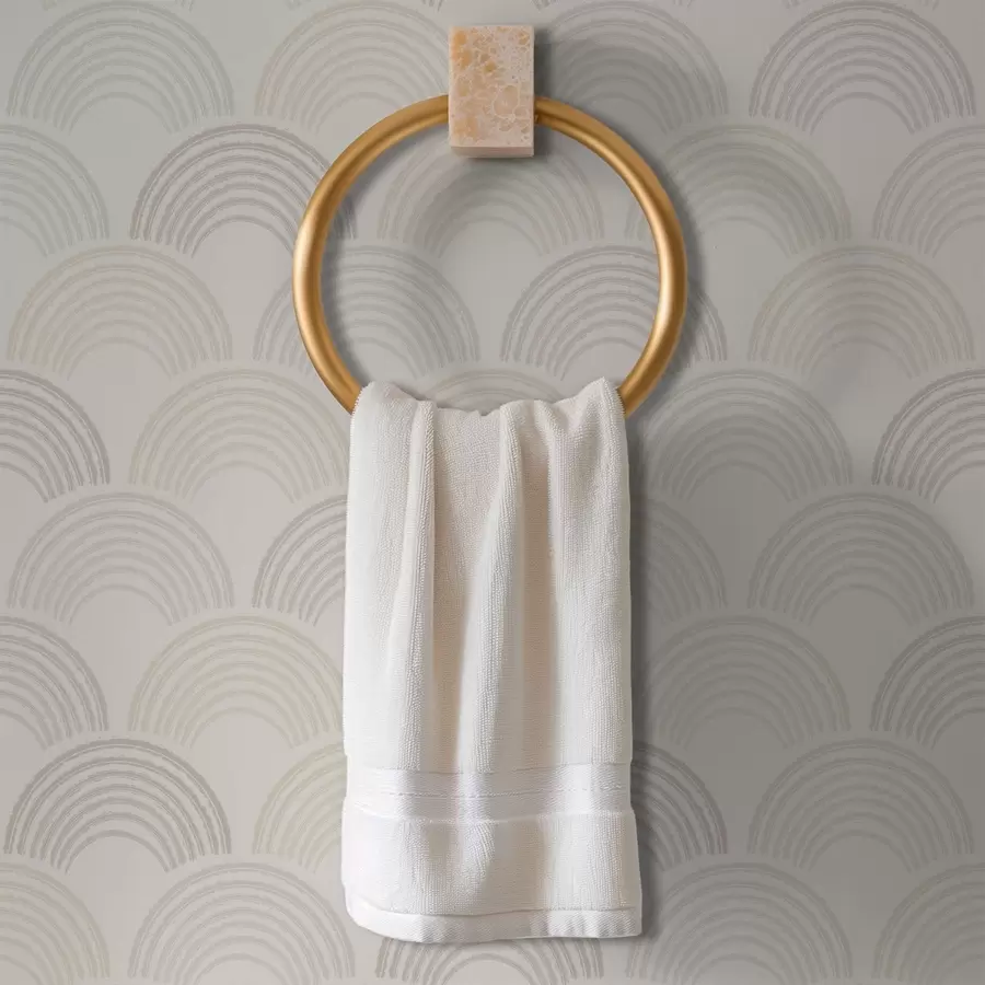 murais de parede Arcos neutros claros num padrão repetitivo a01164v3