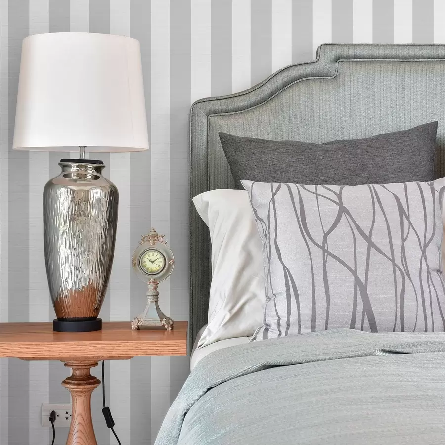 murais de parede Riscas verticais cinza-claro a01179v5