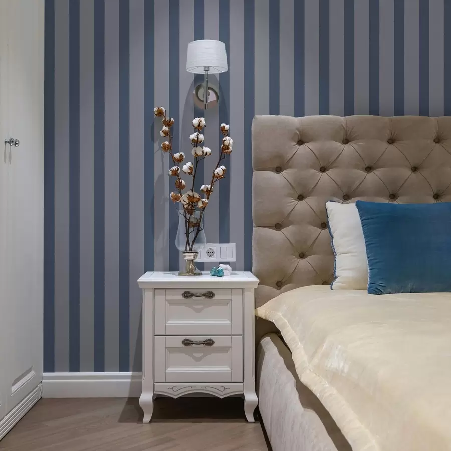 murais de parede Riscas verticais azuis e cinzentas a01180v1