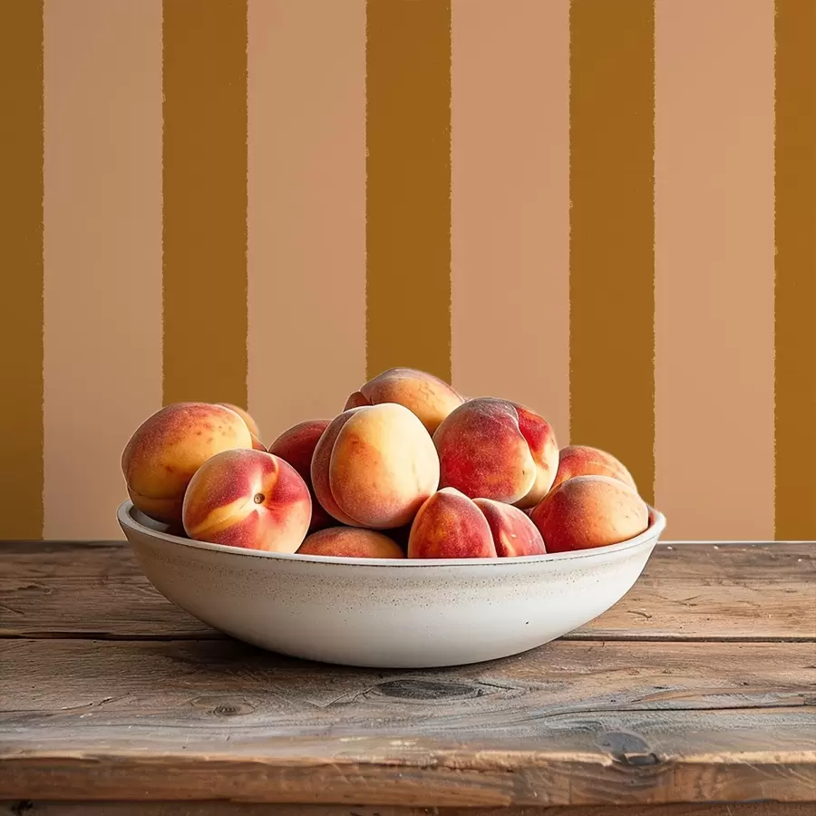 murais de parede Riscas verticais em tons quentes de castanho a01180v4