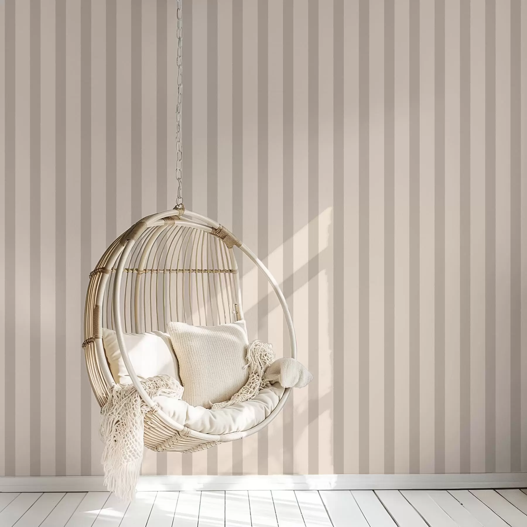 murais de parede Riscas verticais em bege claro a01180v5