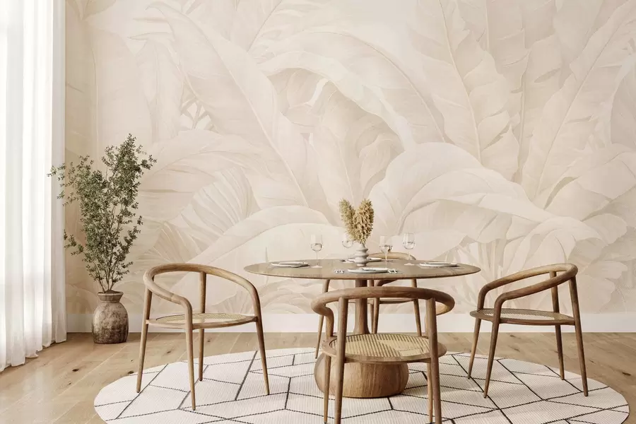murais de parede Folhas tropicais vintage w05518