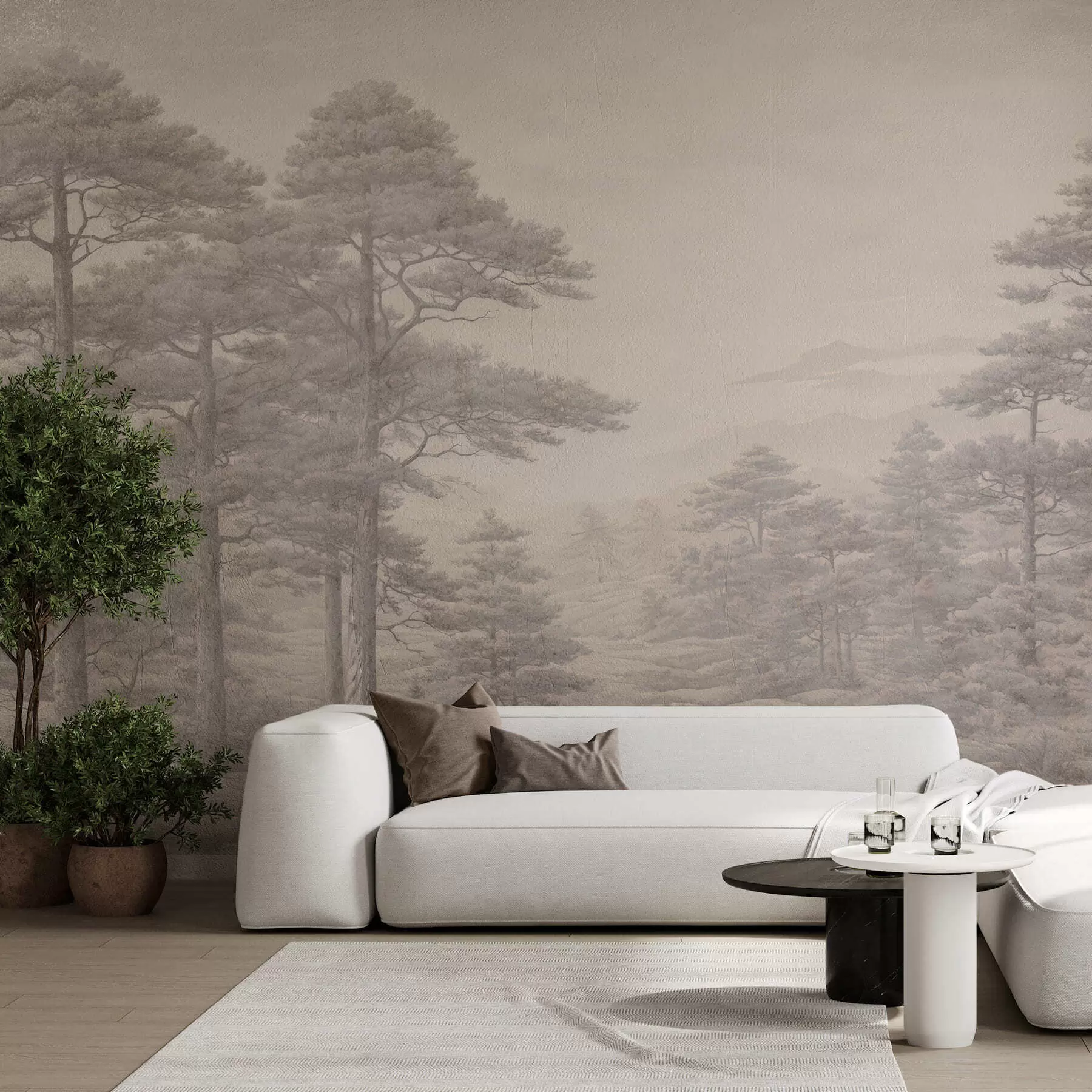 murais de parede Floresta antiga w05524