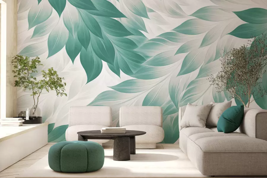 murais de parede Folhas abstratas bem definidas w05531