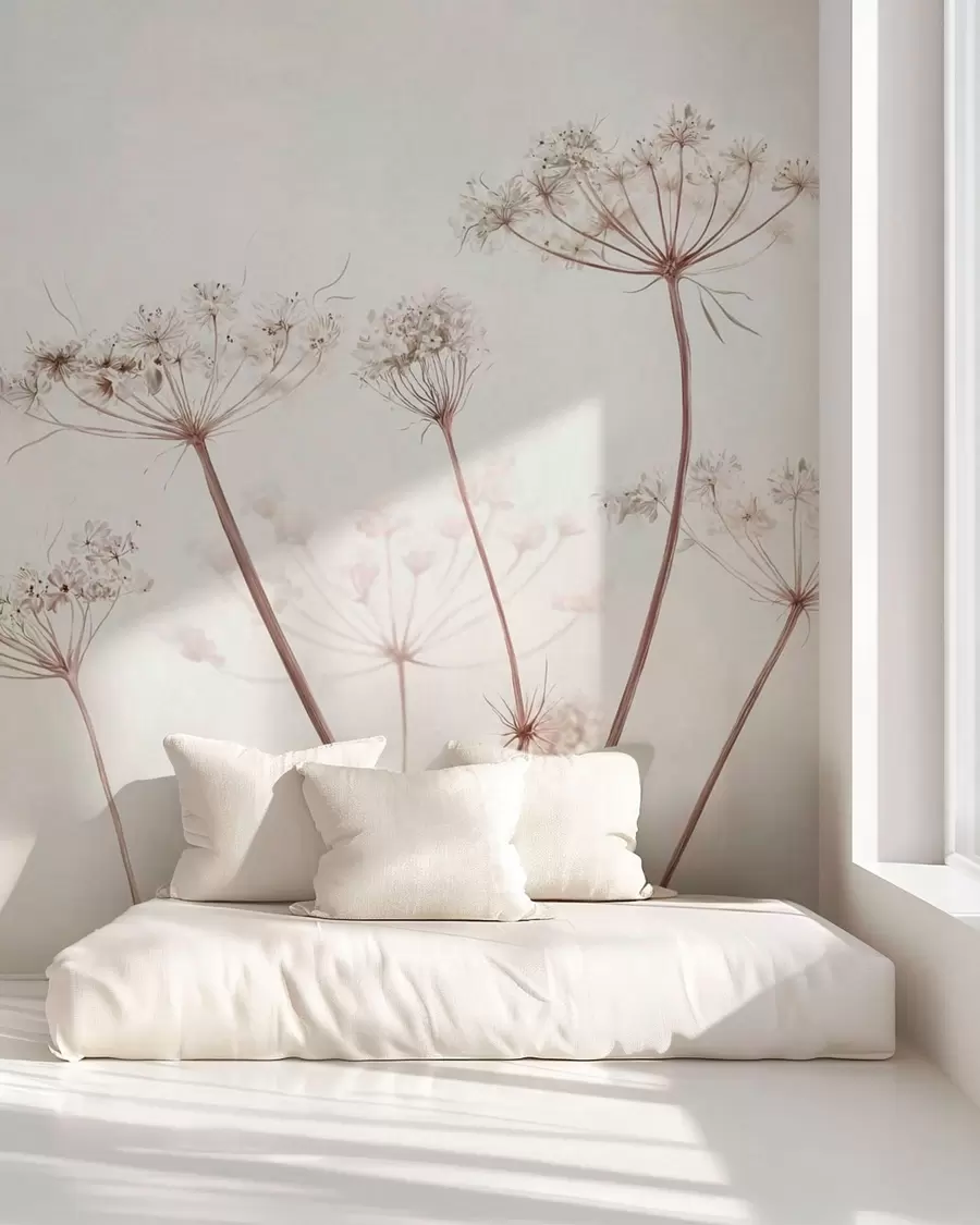 murais de parede Umbelas secas em detalhe w05543
