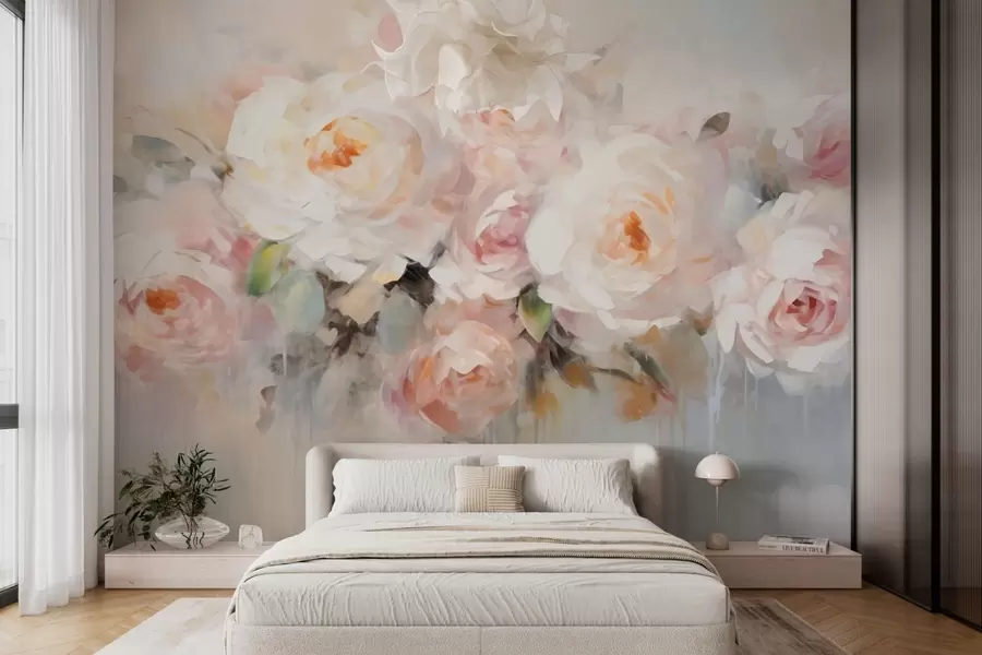 murais de parede Flores clássicas, rosas w05614