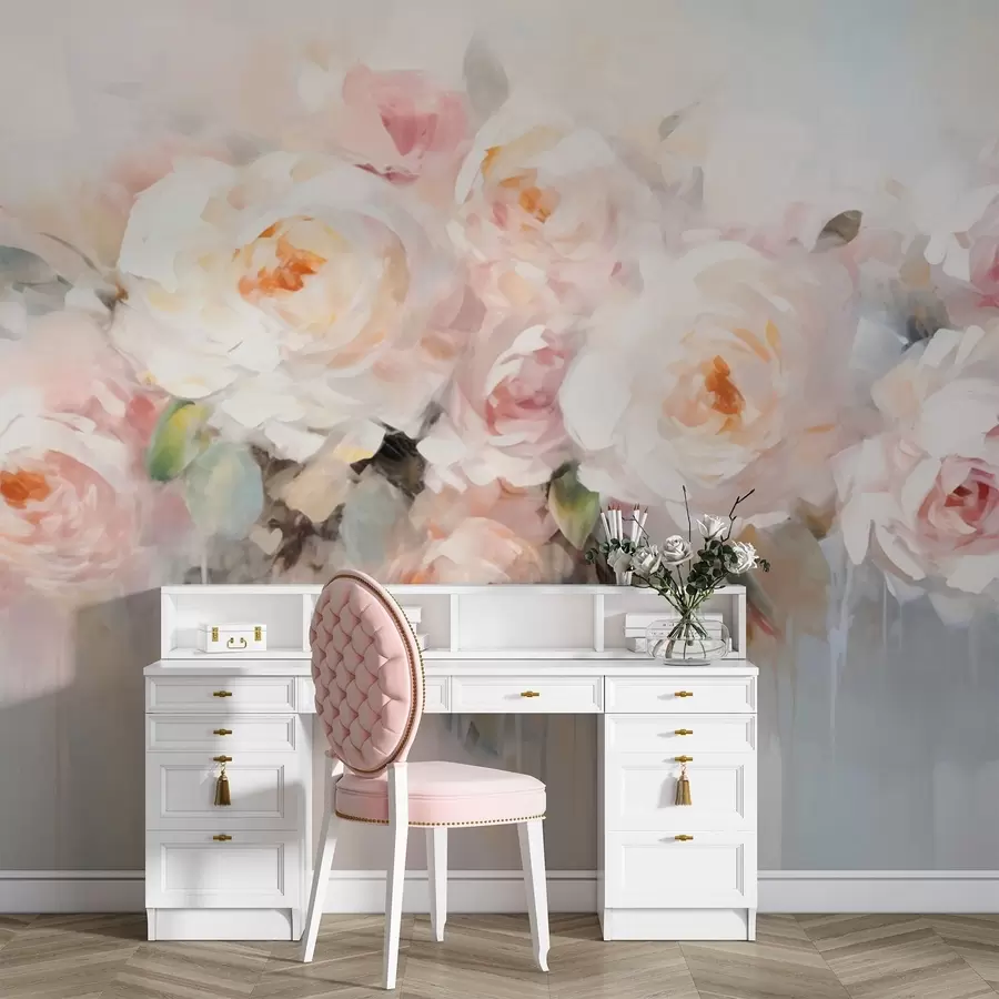 murais de parede Flores clássicas, rosas w05614