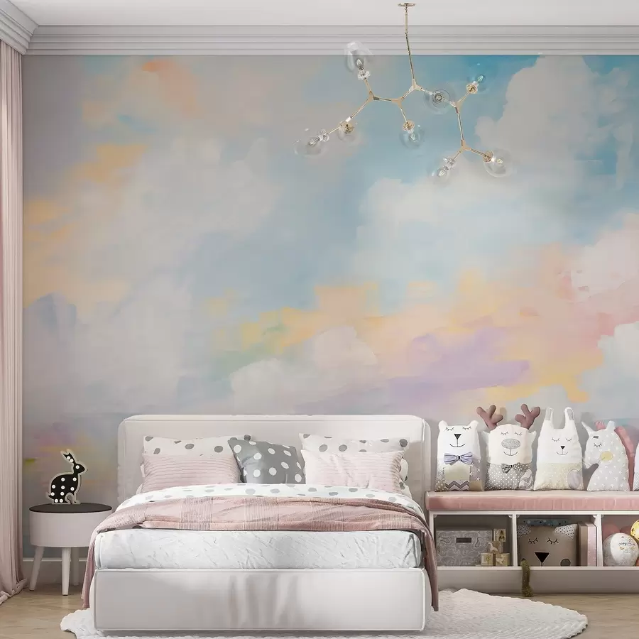 murais de parede Imitação abstrata de um céu na pintura w05637